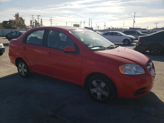 KL1TD5DE9AB113320 - 2010 CHEVROLET AVEO LS RED photo 4