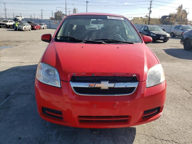 KL1TD5DE9AB113320 - 2010 CHEVROLET AVEO LS Kırmızı fotoğraf 5