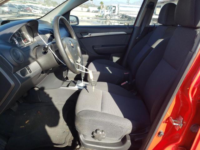KL1TD5DE9AB113320 - 2010 CHEVROLET AVEO LS Kırmızı fotoğraf 7