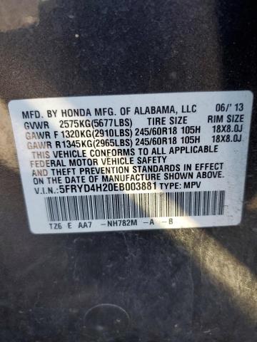 5FRYD4H20EB003881 - 2014 ACURA MDX GRAY photo 13