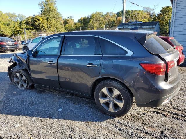 5FRYD4H20EB003881 - 2014 ACURA MDX GRAY photo 2