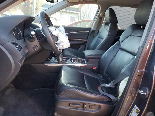 5FRYD4H20EB003881 - 2014 ACURA MDX GRAY photo 7