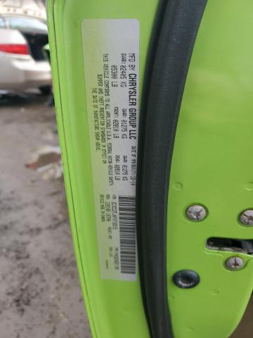 2C3CDZFJXFH718315 - 2015 DODGE CHALLENGER R/T SCAT PACK GREEN photo 12