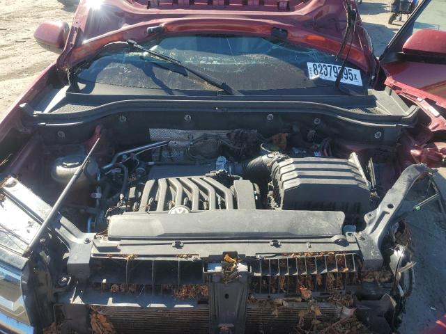 1V2LR2CA7JC596211 - 2018 VOLKSWAGEN ATLAS SE წითელი ფოტო 11