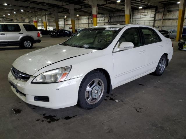 JHMCN36536C001619 - 2006 HONDA ACCORD HYBRID WHITE photo 1