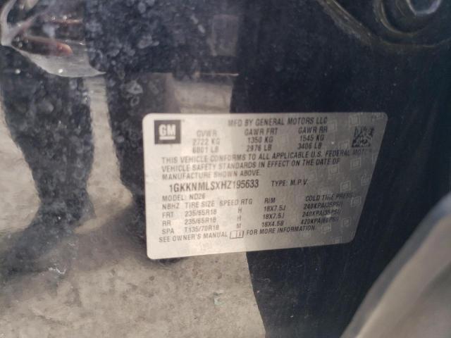 1GKKNMLSXHZ195633 - 2017 GMC ACADIA SLT-1 黑色 照片 13