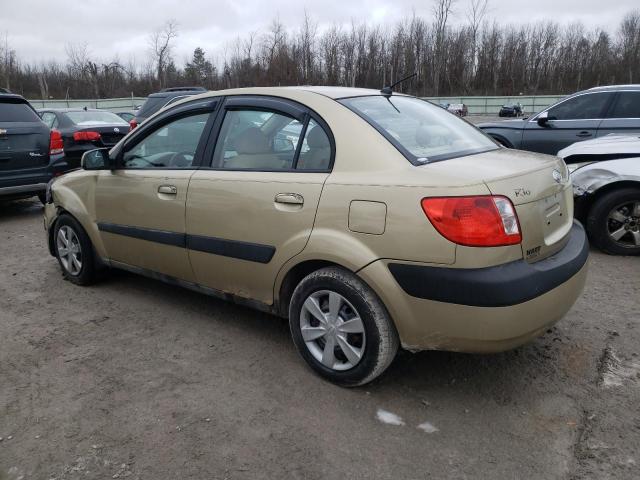 KNADE123176194493 - 2007 KIA RIO BASE GOLD photo 2