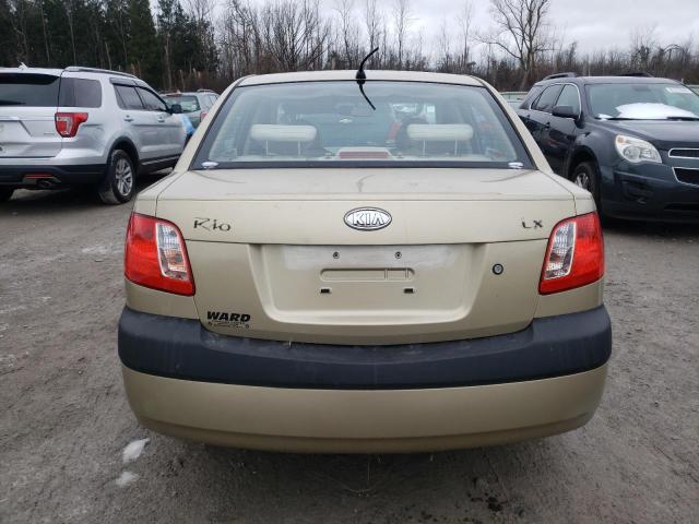 KNADE123176194493 - 2007 KIA RIO BASE GOLD photo 6