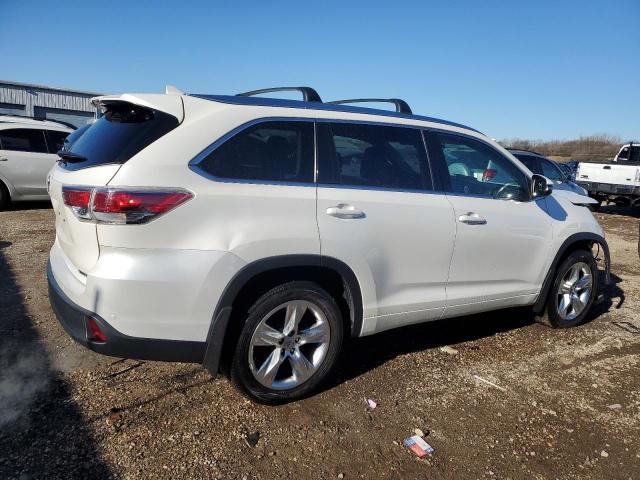 5TDYKRFH1FS064522 - 2015 TOYOTA HIGHLANDER LIMITED WHITE photo 3