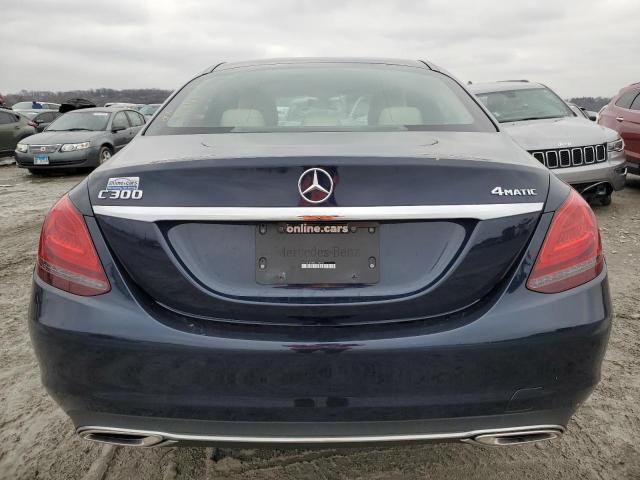 55SWF8EB0KU310590 - 2019 MERCEDES-BENZ C 300 4MATIC BLUE photo 6