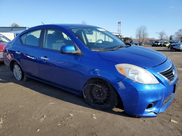 3N1CN7AP6CL814425 - 2012 NISSAN VERSA S BLUE photo 4