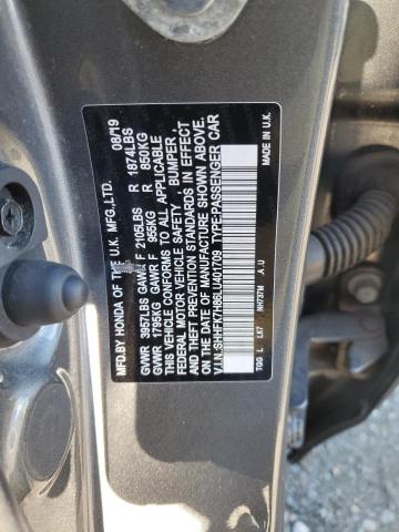 SHHFK7H86LU401709 - 2020 HONDA CIVIC EXL CHARCOAL photo 13