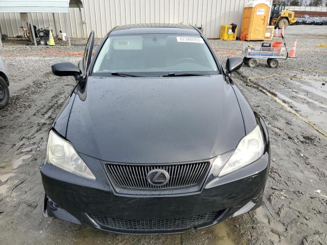 JTHBK262765000076 - 2006 LEXUS IS 250 BLACK photo 5