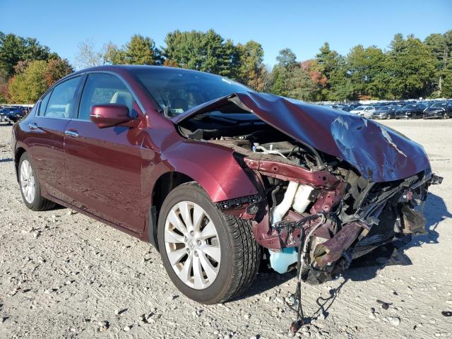 1HGCR2F83FA065585 - 2015 HONDA ACCORD EXL MAROON photo 4