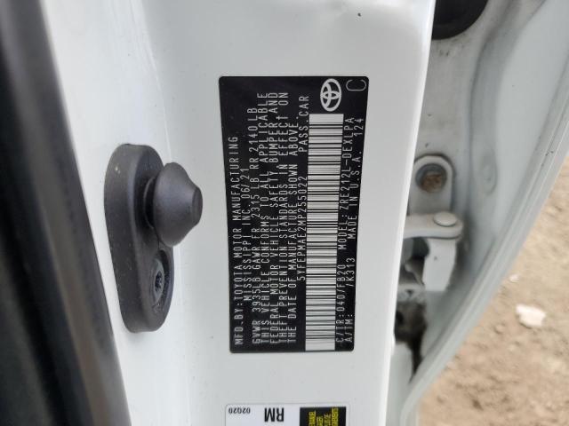 5YFEPMAE2MP255022 - 2021 TOYOTA COROLLA LE თეთრი ფოტო 13