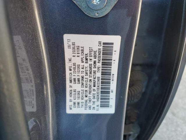 1HGCR2E30EA033469 - 2014 HONDA ACCORD LX GRAY photo 12