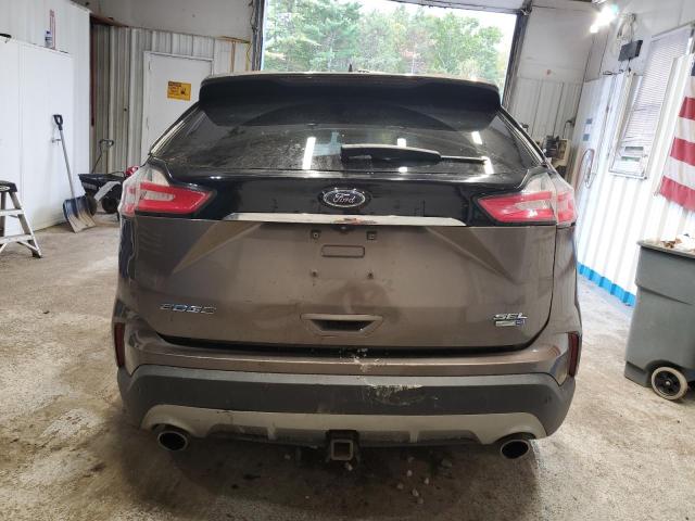 2FMPK4J92KBB58902 - 2019 FORD EDGE SEL بني صورة 6