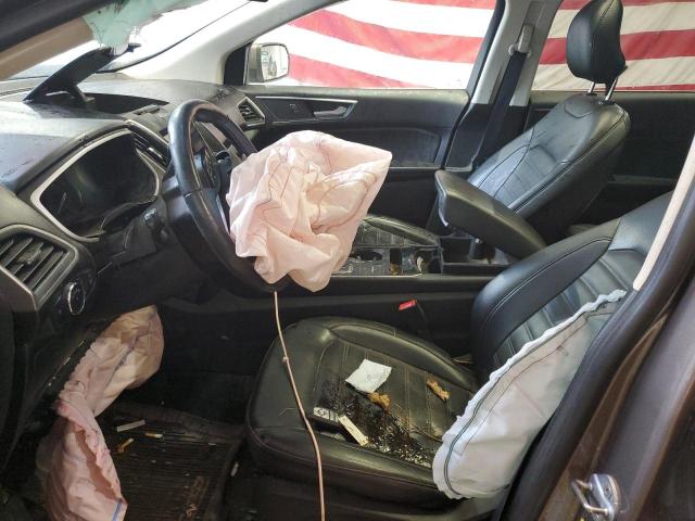 2FMPK4J92KBB58902 - 2019 FORD EDGE SEL بني صورة 7