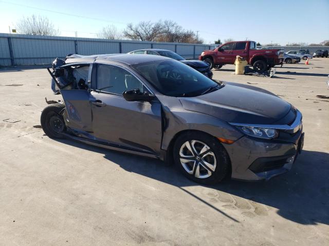 2HGFC2F59JH589161 - 2018 HONDA CIVIC LX GRAY photo 4