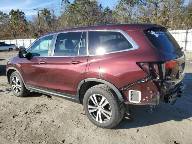 5FNYF6H55GB100577 - 2016 HONDA PILOT EXL MAROON photo 2