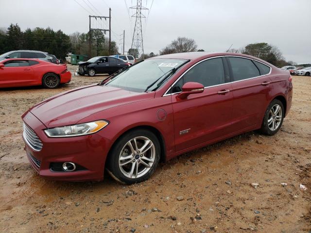 3FA6P0SU7GR350392 - 2016 FORD FUSION TITANIUM PHEV RED photo 1