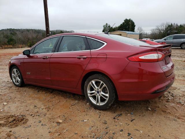 3FA6P0SU7GR350392 - 2016 FORD FUSION TITANIUM PHEV RED photo 2