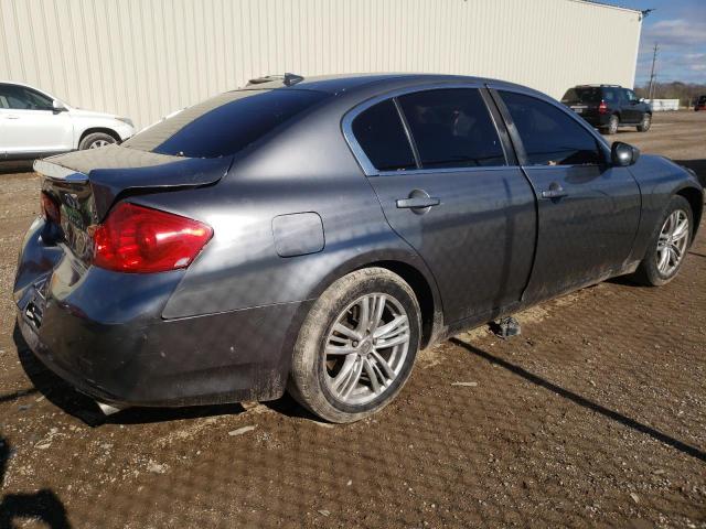 JN1DV6AP6BM602692 - 2011 INFINITI G25 BASE GRAY photo 3