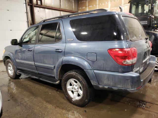 5TDBT44A17S281968 - 2007 TOYOTA SEQUOIA SR5 BLUE photo 2