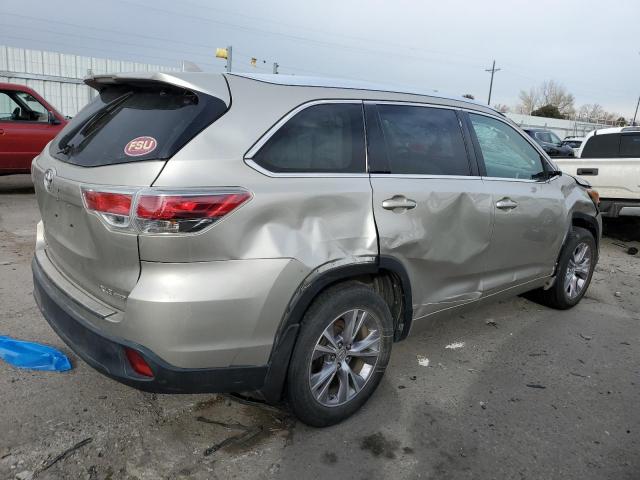 5TDJKRFH6FS081253 - 2015 TOYOTA HIGHLANDER XLE BEIGE photo 3