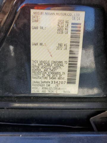 1N4AL3APXFN334207 - 2015 NISSAN ALTIMA 2.5 CHARCOAL photo 12