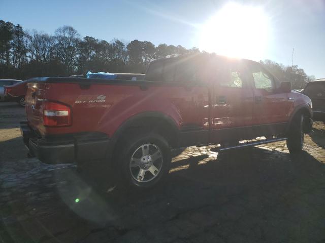 1FTPW04586KC57083 - 2006 FORD F150 RED photo 3