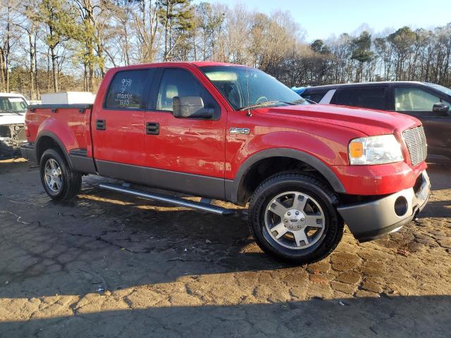 1FTPW04586KC57083 - 2006 FORD F150 RED photo 4