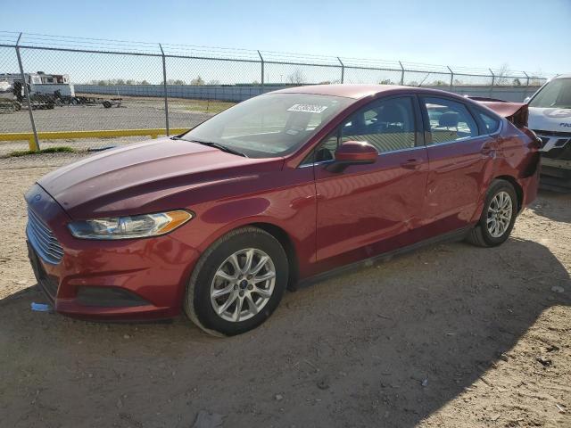 3FA6P0G78FR292665 - 2015 FORD FUSION S RED photo 1