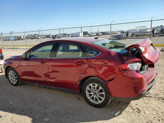 3FA6P0G78FR292665 - 2015 FORD FUSION S RED photo 2