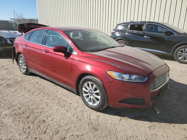 3FA6P0G78FR292665 - 2015 FORD FUSION S RED photo 4