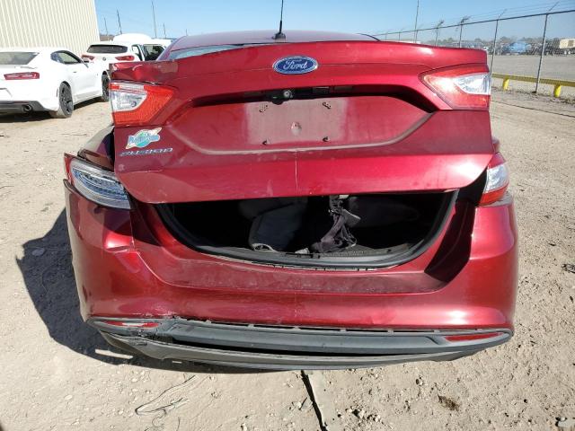 3FA6P0G78FR292665 - 2015 FORD FUSION S RED photo 6