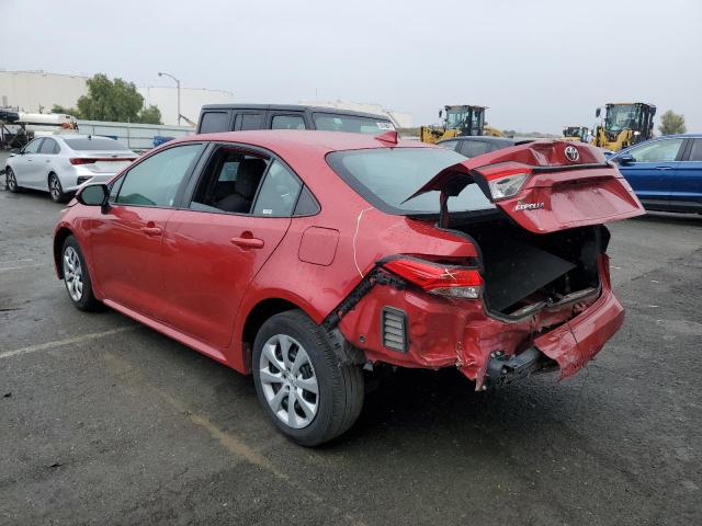 5YFEPMAE9MP254871 - 2021 TOYOTA COROLLA LE RED photo 2