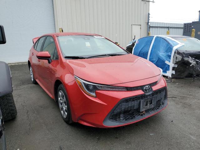 5YFEPMAE9MP254871 - 2021 TOYOTA COROLLA LE RED photo 4