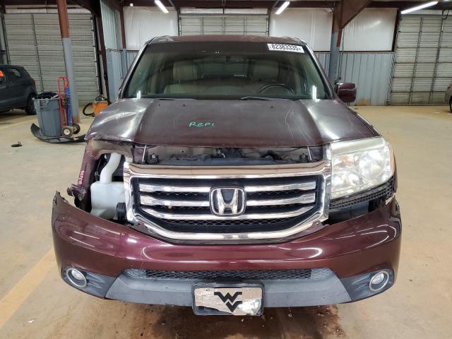 5FNYF3H53DB027963 - 2013 HONDA PILOT EXL MAROON photo 5