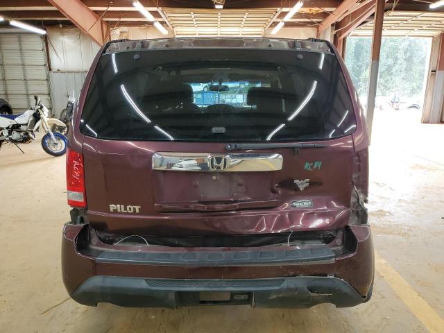 5FNYF3H53DB027963 - 2013 HONDA PILOT EXL MAROON photo 6