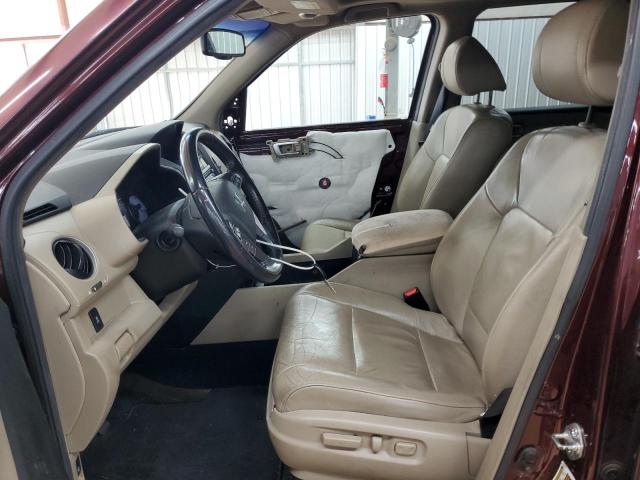 5FNYF3H53DB027963 - 2013 HONDA PILOT EXL MAROON photo 7