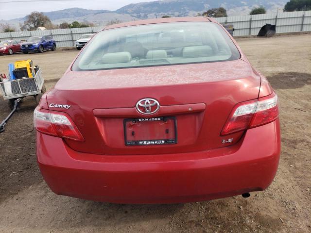 JTNBE46K373114265 - 2007 TOYOTA CAMRY CE RED photo 6