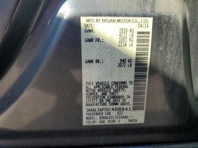 1N4AL3AP7EC408841 - 2014 NISSAN ALTIMA 2.5 灰色 照片 13