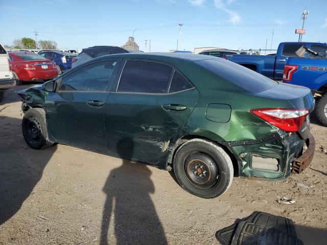 2T1BURHE4EC208719 - 2014 TOYOTA COROLLA L GREEN photo 2