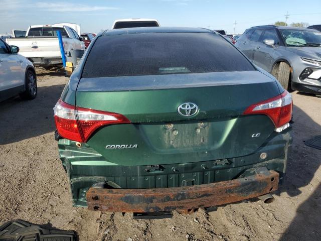 2T1BURHE4EC208719 - 2014 TOYOTA COROLLA L GREEN photo 6