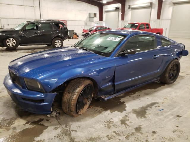 1ZVHT82H285198605 - 2008 FORD MUSTANG GT BLUE photo 1