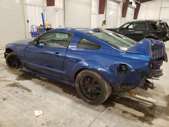 1ZVHT82H285198605 - 2008 FORD MUSTANG GT BLUE photo 2