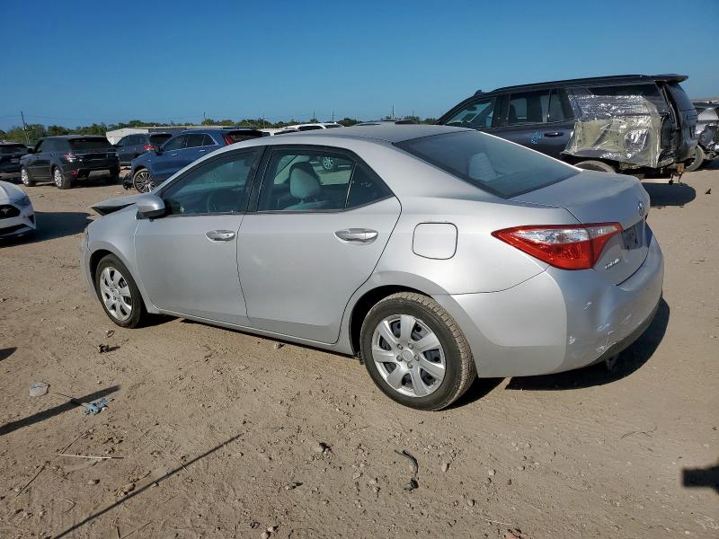 2T1BURHE4EC139501 - 2014 TOYOTA COROLLA L SILVER photo 2