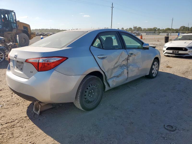 2T1BURHE4EC139501 - 2014 TOYOTA COROLLA L SILVER photo 3