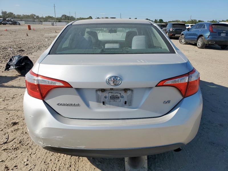 2T1BURHE4EC139501 - 2014 TOYOTA COROLLA L SILVER photo 6